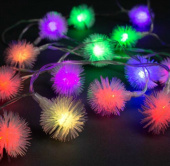 Гирлянда электр метражная 3м LED 20, 5 V Ёжики