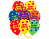 Шар латекс 12"/Sp пастель Happy Birthday Полька Точки цветные ассорти (50шт) Шар латекс 12"/Sp пастель Happy Birthday Полька Точки цветные ассорти (50шт)