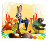 Скатерть ПЭТ 120х180см Зверополис PR