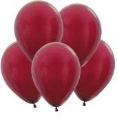 Шар латекс 12"/Sp металлик 518 Бордовый Burgundy (100шт)