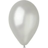 Шар латекс 13"/Gm G120/38 металлик Серебро Silver (50шт)