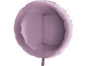 Шар фольга без рисунка 36" круг металлик Сиреневый Lilac GR