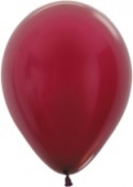 Шар латекс 10"/Sp металлик 518 Бордовый Burgundy (100шт)