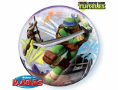 Шар фольга Сфера 3D Bubble Бабблс 22" Черепашки Ниндзя QL