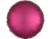 Шар фольга без рисунка 18'' круг Гранат Pomegranate сатин An