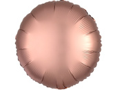 Шар фольга без рисунка 18'' круг Медно-розовый Rose Copper сатин An Шар фольга без рисунка 18'' круг Медно-розовый Rose Copper сатин An