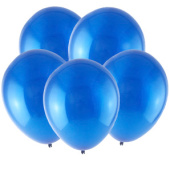 Шар латекс 12"/ВС кристалл Голубой Blue (100шт)