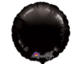 Шар фольга без рисунка 18'' круг Черный Black пастель An