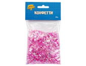 Конфетти 20гр перламутр розовый ассорти