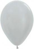 Шар латекс 10"/Sp перламутр 481 Серебро Silver (100шт)