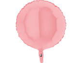 Шар фольга без рисунка 18'' круг Розовый Pink пастель GR