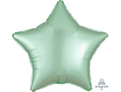 Шар фольга без рисунка 18'' звезда Зеленая мятная Mint Green сатин An Шар фольга без рисунка 18'' звезда Зеленая мятная Mint Green сатин An