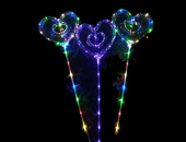 Шар Сфера 3D Bubble Бабблс LED 18" прозрачная ВЗ BOBO Сердце Ажур 46см Шар Сфера 3D Bubble Бабблс LED 18" прозрачная ВЗ BOBO Сердце Ажур 46см