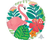 Шар фольга 18''/An круг ALOHA Фламинго