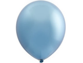 Шар латекс 12"/ВЗ хром Голубой Blue (25шт)