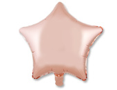 Шар фольга без рисунка 18'' звезда Розовое золото Rose Gold металлик ВЗ Шар фольга без рисунка 18'' звезда Розовое золото Rose Gold металлик ВЗ