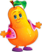 Украшение на скотче Груша (10шт)