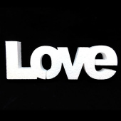 Пенопласт фигура Надпись LOVE 30*10см Россия