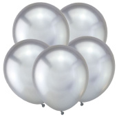 Шар латекс 12"/ВС хром Зеркальные шары Серебро Mirror Silver (50шт) Шар латекс 12"/ВС хром Зеркальные шары Серебро Mirror Silver (50шт)