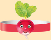 Ободок бумага Редис