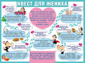 Плакат А2 Квест для жениха