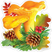 Украшение на скотче Грибы