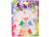 Свеча для торта фигура на пике Кексы (уп5)