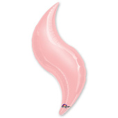 Шар фольга Зигзаг 28'' Розовое Pink пастель An