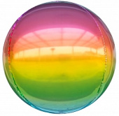 Шар Сфера 3D Bubble Бабблс 24'' градиент Радужный 61см