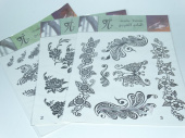 Наклейка тату Arabic Tattoo 17х24см