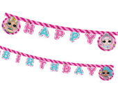 Гирлянда буквы 220см Happy birthday Куклы LOL