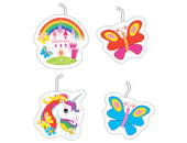 Свеча для торта фигура на пике Единорог Радужный (уп4)