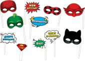 Фотосессия на палочке набор Герои в масках