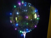 Шар Сфера 3D Bubble Бабблс LED 18" прозрачная 70см+гирл. свет 46см Шар Сфера 3D Bubble Бабблс LED 18" прозрачная 70см+гирл. свет 46см
