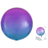Шар Сфера 3D Bubble Бабблс 16" градиент Розовый и Голубой 40см An Шар Сфера 3D Bubble Бабблс 16" градиент Розовый и Голубой 40см An