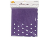 Скатерть ПЭТ 130х180см Горошек фиолетовая