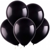 Шар латекс 10"/ВС пастель Черный Black (100шт)