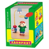 Игрушка дерево лабиринт мини Мальчик 10,5х13,5х7