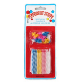 Свечи набор Витая Маленькая цветная (уп24+24) АА