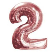 Шар фольга Цифра 32"/КА Розовое Золото "2"