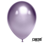 Шар латекс 10''/ДБ хром Сиреневый (50шт)