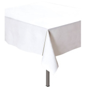 Скатерть ПЭТ однотонная 137х274см Белая Делюкс