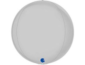 Шар Сфера 3D Bubble Бабблс 15" сатин Белый White GR