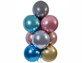 Шар латекс 19"/Gm G150/80 хром Ассорти Shiny (25шт)