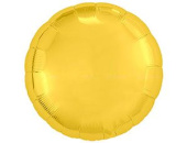 Шар фольга без рисунка 30" круг металлик Золото Gold AG