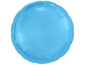 Шар фольга без рисунка 30" круг пастель Голубой холодный Cool Blue AG