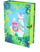 Коробка книга Лама 12х18х5см