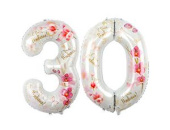 Шар фольга Цифра 40"/ВЗ Орхидеи "30" Китай