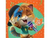 Салфетки 33см 44 Котенка уп16