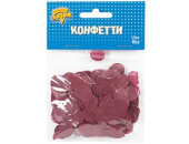 Конфетти Круг тишью 1,5см Бордовые 10гр